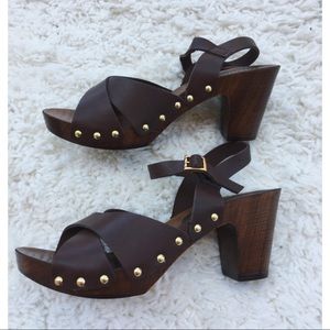 Chunky Platform Sandals 90s Leather